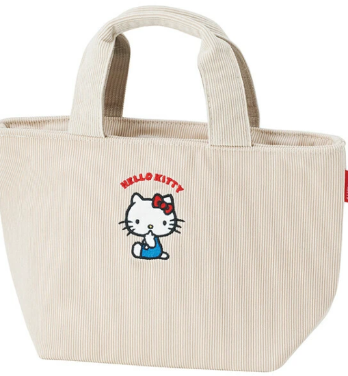 刺繡Kitty燈心絨提袋