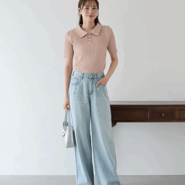 2025新品⍣BLUE EAST蝴蝶結POLO針織上衣