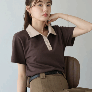 2025新品⍣BLUE EAST領子拚色polo上衣(3色)