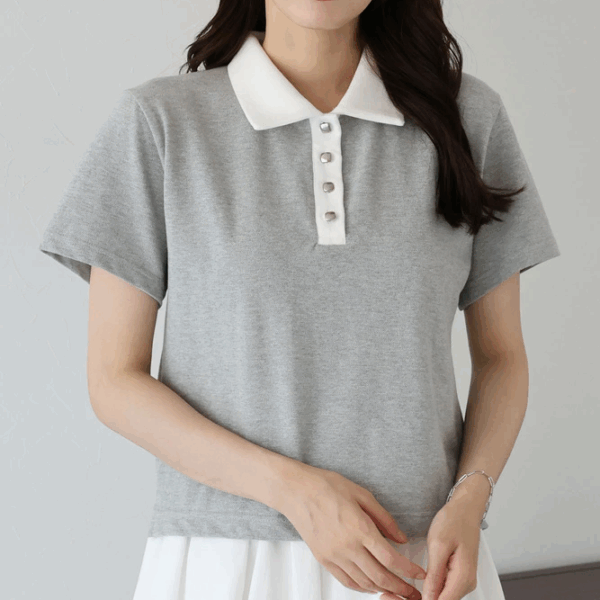 2025新品⍣BLUE EAST領子拚色polo上衣(3色)