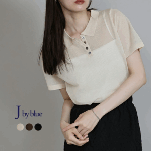 2025新品⍣BLUE EAST薄針織透明Polo衫(3色)