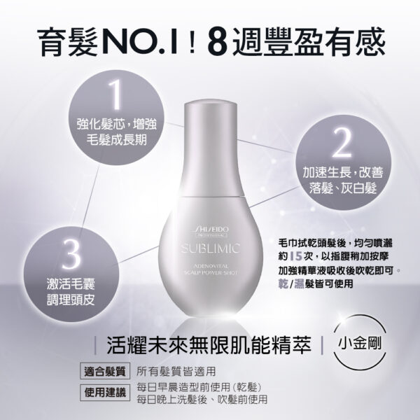 資生堂灰瓶噴霧 SHISHEDO資生堂掉髮稀疏髮質沙龍專用頭皮護理