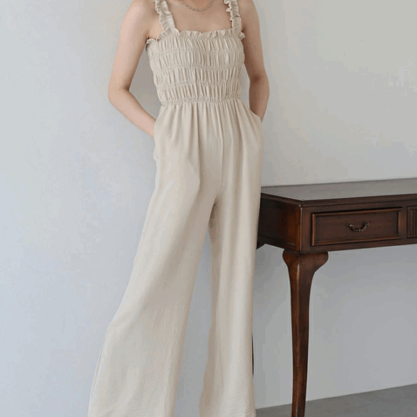 連身褲米白2100 2025新品⍣BLUE EAST連身褲(3色)