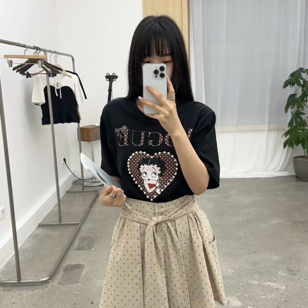 VOGUE甜心貝蒂印花上衣-5 VOGUE甜心貝蒂印花上衣(3色)