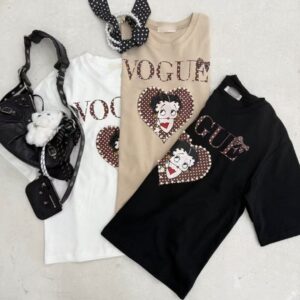 VOGUE甜心貝蒂印花上衣(3色)