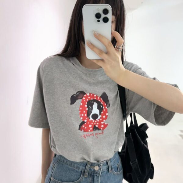 包頭巾可愛狗狗上衣-4 包頭巾可愛狗狗上衣(4色)