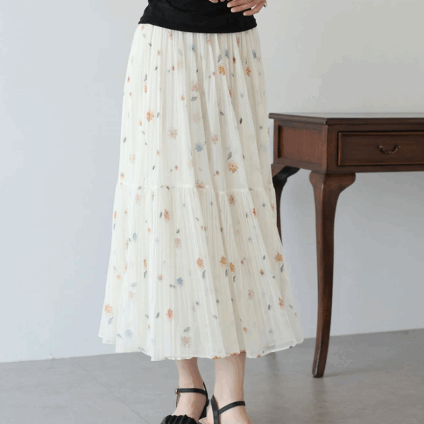 2025新品⍣BLUE EAST小碎花百褶裙(2色)