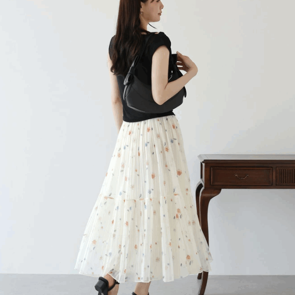 2025新品⍣BLUE EAST小碎花百褶裙(2色)