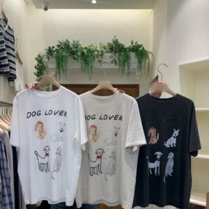 DOG LOVER 手繪狗狗插畫上衣(3色)