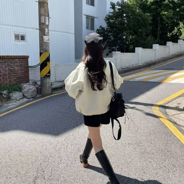 高質感抽繩立領風衣外套-5 高質感抽繩立領風衣外套(2色)